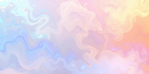 Fototapeta premium Iridescent mist seamless pattern created from swirling clouds of colored gas and liquid in a surreal environment, interstellar elements, shimmering effects