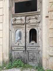 old wooden door