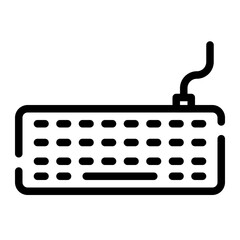 keyboards cut line icon