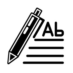 writing results_1 glyph icon