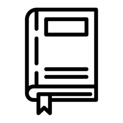 reference book line icon