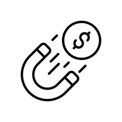 Attract vector icon