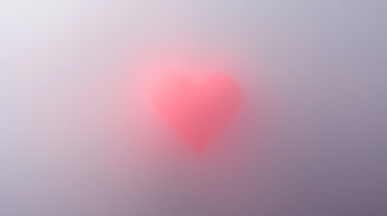 High-resolution stock photo A graceful, elegant heart in thick fog, smooth gradient transitions, seamless color blending, low visibility. Refined features, commercial professional quality