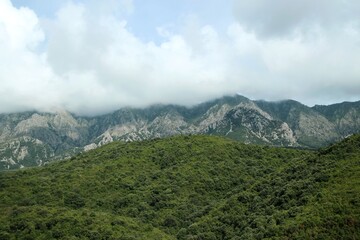 mountain view in Albania. nature is beautiful here