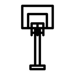 basketball hoop_1 line icon