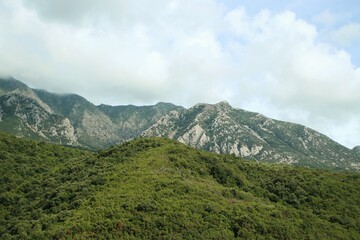 mountain view in Albania. nature is beautiful here