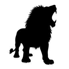 Lion Drawing | Lion Illustration | Lion Silhouette