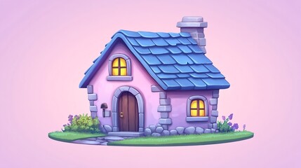 House Paint Bucket Icon Vector Illustration: Painting Services, Home Renovation, Decor, Construction