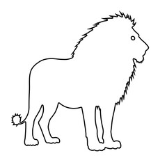 Lion Drawing | Lion Outline | Hand Drawn Lion