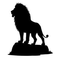 Lion Silhouette | Lion Illustration | Lion Drawing