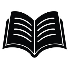 Book icons set isolated on transparent background. Simple book symbol