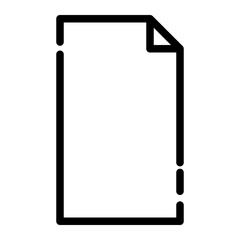 files cut line icon