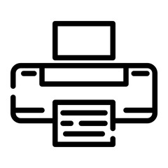 printers cut line icon