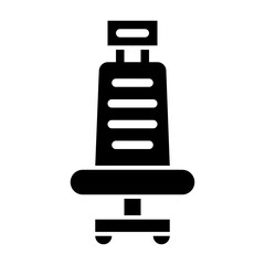 office chair glyph icon
