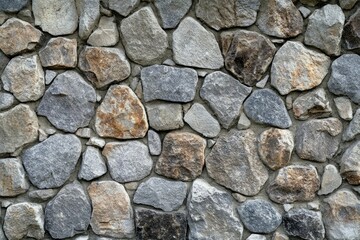 Obraz premium Rustic stone wall texture with dim lighting effect. Neural network AI generated