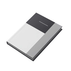 Minimalist Notebook with Abstract Cover Design in Soft Colors