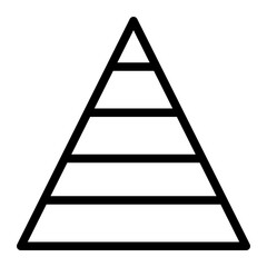 throne triangle line icon