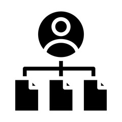 employee duties solid icon