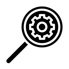 looking for management solid icon