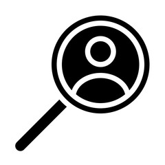 looking for employees solid icon