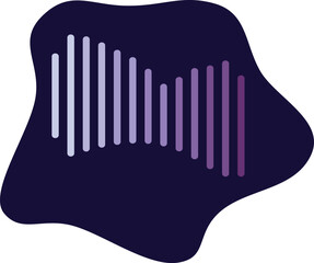 Sound wave oscillating, forming a dynamic visual representation of audio frequencies