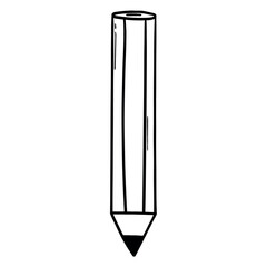 Hand drawn doodle pencil on white background.