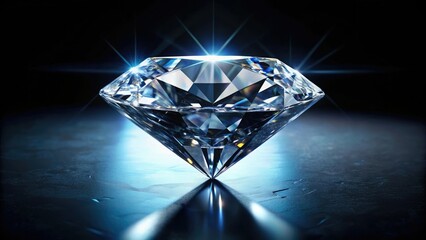 High-contrast image showcasing the intricate details of a diamond's surface, mineral, geology