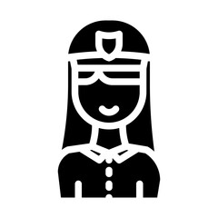 police woman avatar_4 solid icon