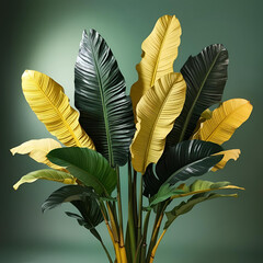 yellow leaves on a branch