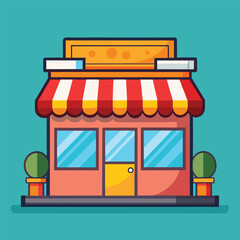 Shop Clipart &ndash; Cartoon Style Vector Illustration