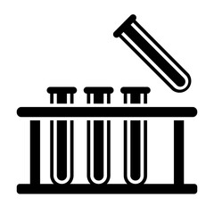lab samples glyph icon