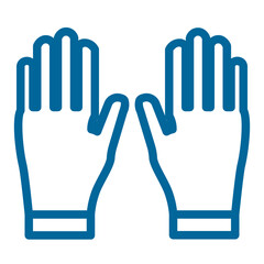 rubber gloves color icon