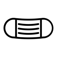 hospital mask line icon