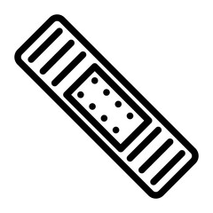 wound plaster line icon