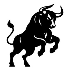 Bull vector art design