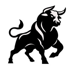 Bull vector art design