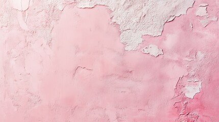 Fototapeta premium A soft pink wall with a slightly uneven texture, showcasing gentle imperfections that add depth and character to the background.