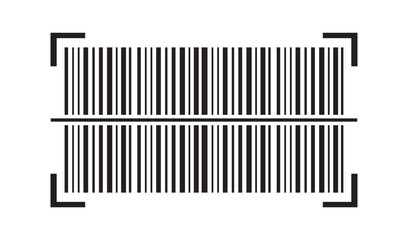 Scanning barcode icon. Trendy bar code for web icon. Bar code for product distribution icon. fake bar code. 
