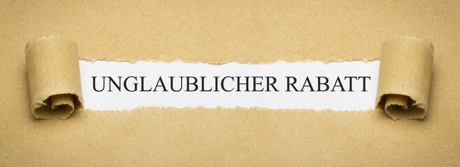 Unglaublicher Rabatt