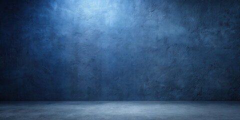 Moody Blue Wall and Floor Studio Background for Product Displays