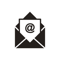 Mail icon, envelope, message symbol isolated on transparent background, email PNG