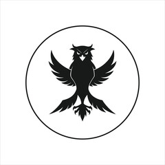 Osprey Bird Icon for Logos and Branding.