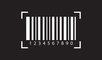 Scanning barcode icon. Trendy bar code for web icon. Bar code for product distribution icon. fake bar code. 
