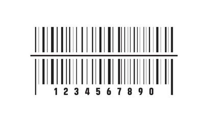 Barcode icon. Barcode vector icon clipping path. Simple fake bar code. Bar code for web design. Barcode product distribution icon. Vector illustration isolated on white background.
