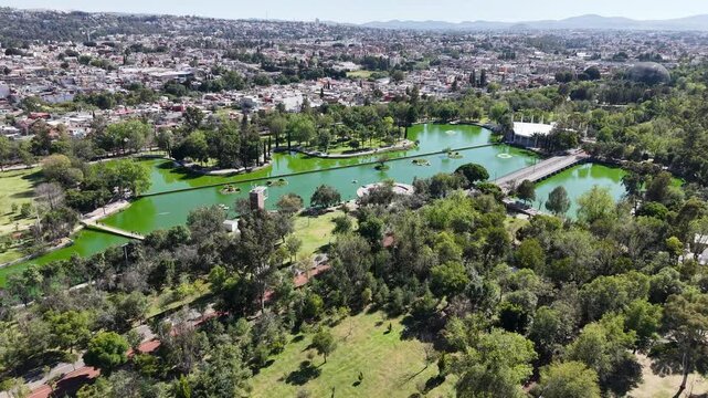Vista a&eacute;rea del Parque Ecol&oacute;gico de la ciudad de Puebla