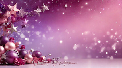 Fototapeta premium background with glowing stars and glitter