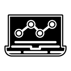 works laptop glyph icon