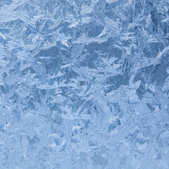 Frost patterns on glass as a background