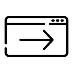 tab forward cut line icon