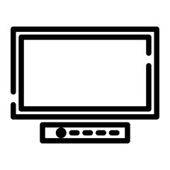 tv signal cut line icon